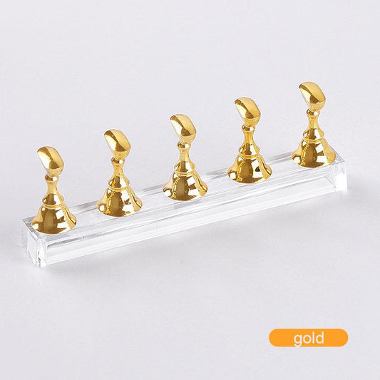 5pcs Acrylic Nail Practice Display Stand Nail Tips Holder