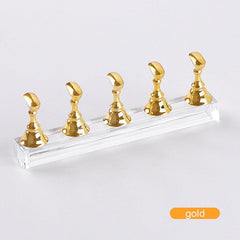 5pcs Acrylic Nail Practice Display Stand Nail Tips Holder