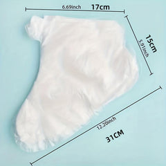 Foot Mask Cover Pedicure Foot Bag Prevent Dry Cracked Feet 100P Transparent
