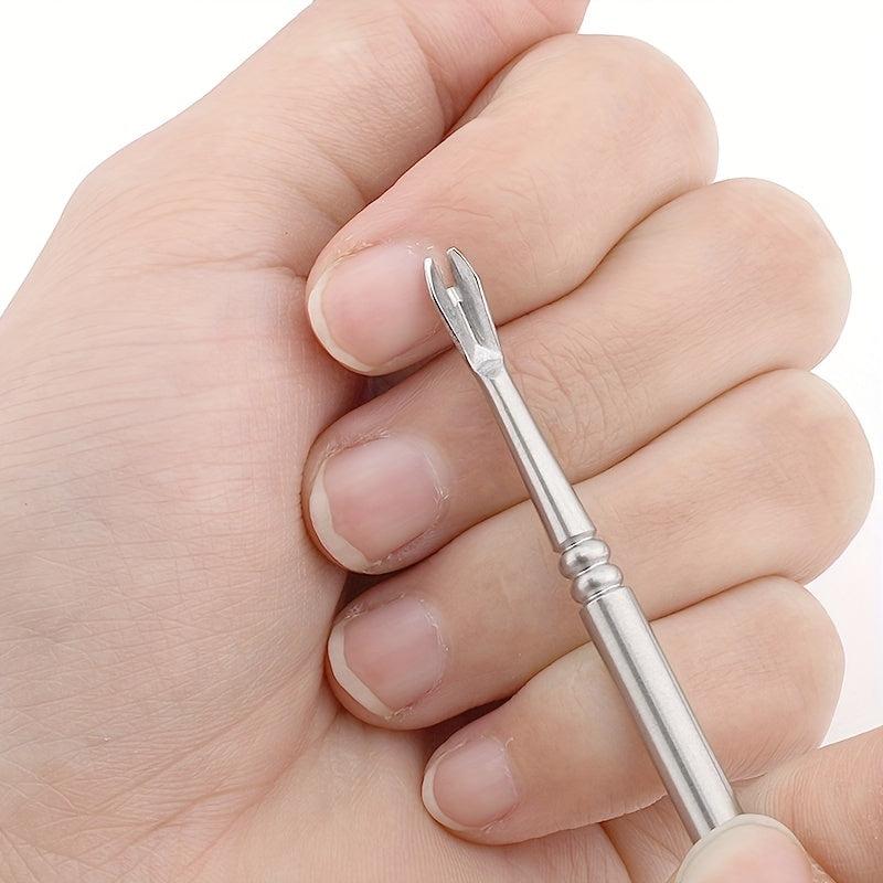 Stainless Steel Dead Skin Fork Nail Cuticle Trimmer