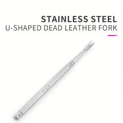 Stainless Steel Dead Skin Fork Nail Cuticle Trimmer