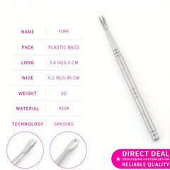 Stainless Steel Dead Skin Fork Nail Cuticle Trimmer