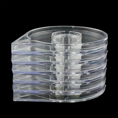 6pcs Nail Art Tape Strip Case Holder Set Easy Cutting Empty Dispensing Box
