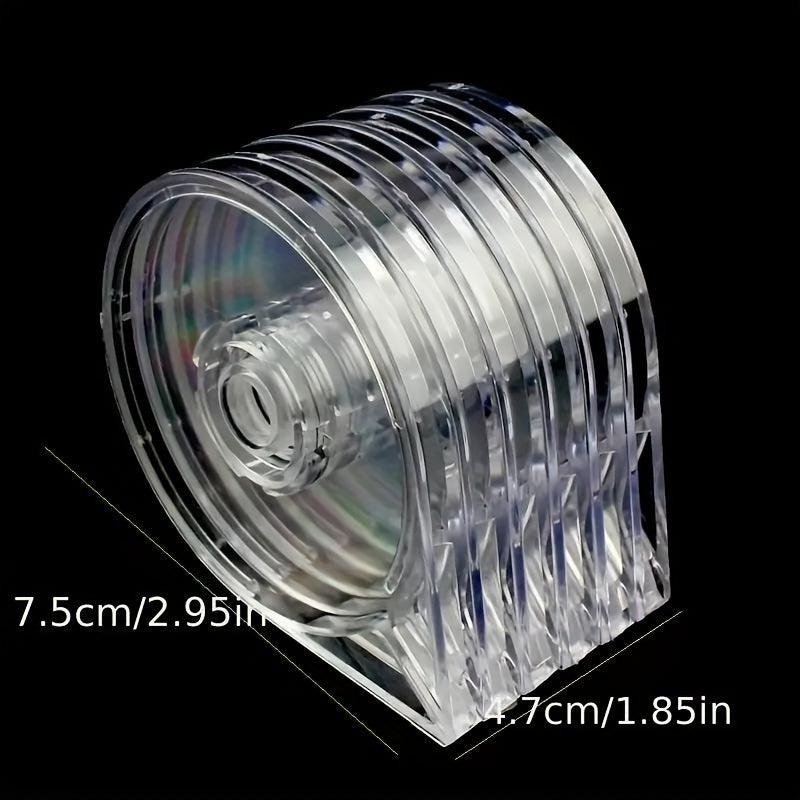 6pcs Nail Art Tape Strip Case Holder Set Easy Cutting Empty Dispensing Box