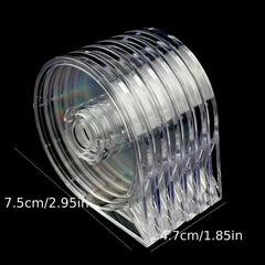 6pcs Nail Art Tape Strip Case Holder Set Easy Cutting Empty Dispensing Box