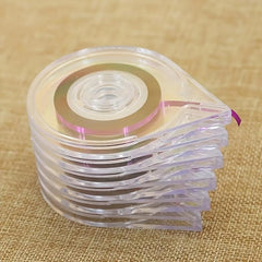 6pcs Nail Art Tape Strip Case Holder Set Easy Cutting Empty Dispensing Box