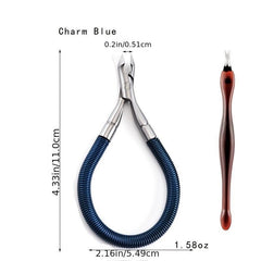 Precision Nail Clippers with Spring and Cleaning Nippers