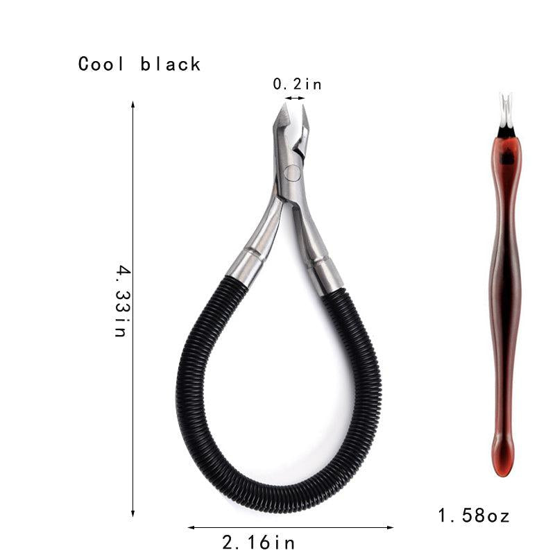 Precision Nail Clippers with Spring and Cleaning Nippers