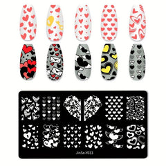 Nail Stamp Template for Salon and Home Manicure