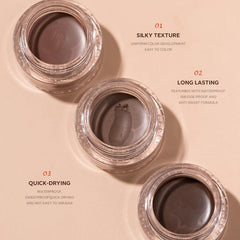 6 Color Eyebrow Dye Cream Waterproof Long Lasting Nourishing With Brush