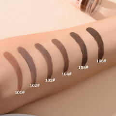 6 Color Eyebrow Dye Cream Waterproof Long Lasting Nourishing With Brush