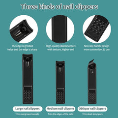 23 pcs Stainless Steel Nail Cutter and Pedicure Scissors Set with Eagle Hook