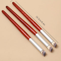 Gradient Flash Red Wood Nail Fan Ombre Brush Pen Oblique Round Head Nail Brush