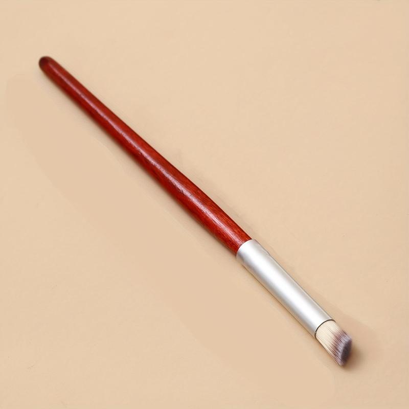 Gradient Flash Red Wood Nail Fan Ombre Brush Pen Oblique Round Head Nail Brush
