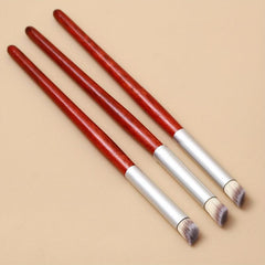 Gradient Flash Red Wood Nail Fan Ombre Brush Pen Oblique Round Head Nail Brush