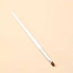Gradient Flash Red Wood Nail Fan Ombre Brush Pen Oblique Round Head Nail Brush
