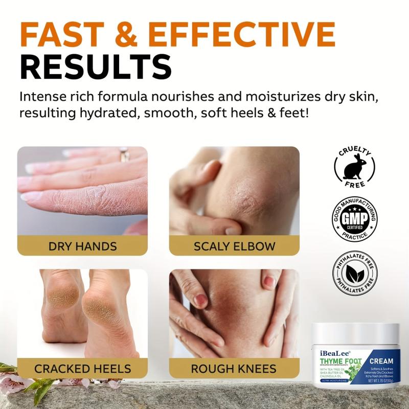 Thyme Foot Cream for Dry Cracked Feet
