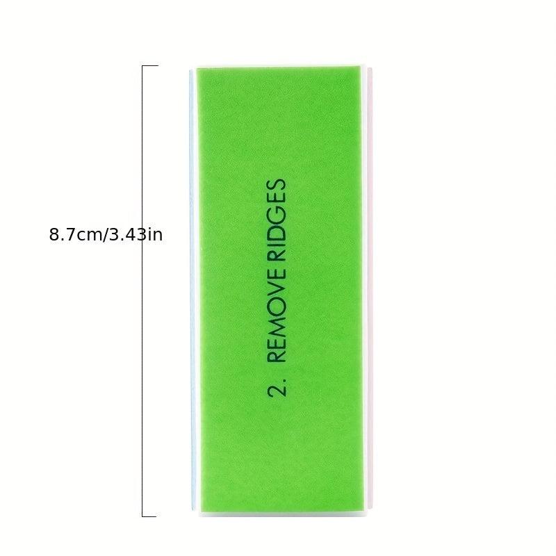 2pcs Shine Nail Buffer Files 4 Step Buffing Block Nail Care Salon Tool