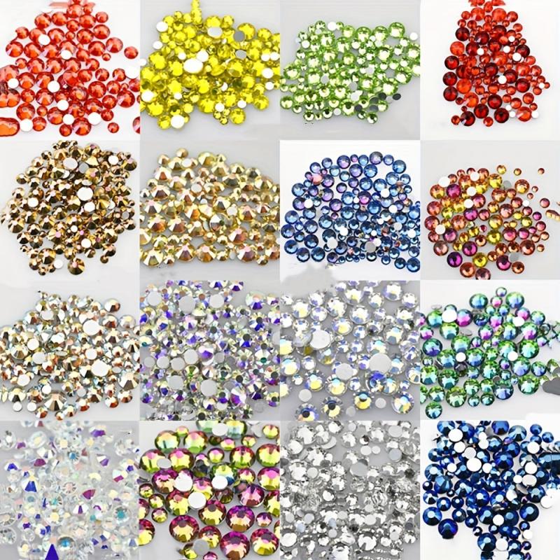 AB Color Nail Rhinestones 4mm 200pcs