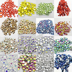 AB Color Nail Rhinestones 4mm 200pcs