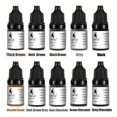 Permanent Eyebrow Make Up Pigment Set - Microblading Supplies