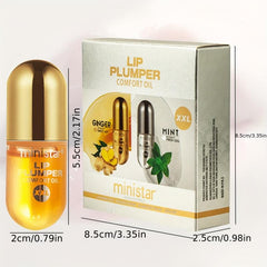 2PCS Lip Maximizer Plumping Gloss Hydrating Fade Lip Lines