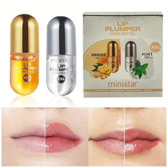 2PCS Lip Maximizer Plumping Gloss Hydrating Fade Lip Lines