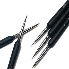 3 Piece Nail Kit: Brushes and Pens for Nail Art