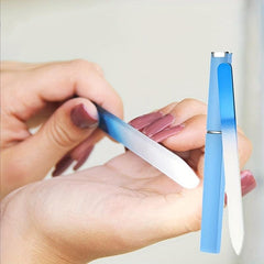 Colorful Crystal Glass Nail File Medium Manicure Pedicure Tool