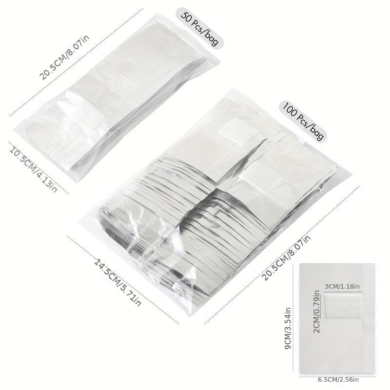 Aluminum Foil Nail Art Soak Off Polish Remover - Easy Gel Polish Removal Tool