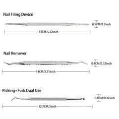 Ingrown Toenail File Lifter Double Sided Stainless Steel Tool