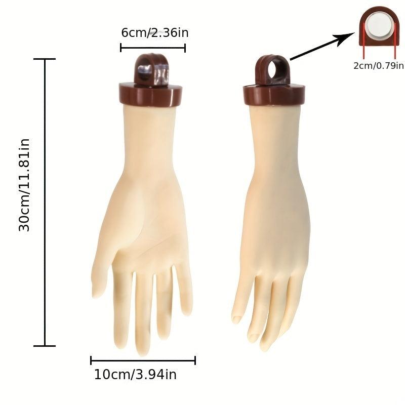 Flexible Bendable Practice Hand for Acrylic Nails