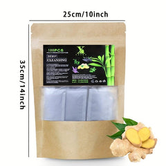 Herbal Foot Patches for Deep Cleaning, Improved Sleep, Fatigue Relief - 100pcs