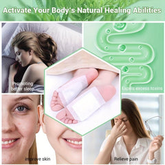Herbal Foot Patches for Deep Cleaning, Improved Sleep, Fatigue Relief - 100pcs