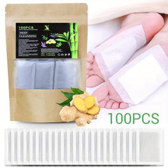 Herbal Foot Patches for Deep Cleaning, Improved Sleep, Fatigue Relief - 100pcs