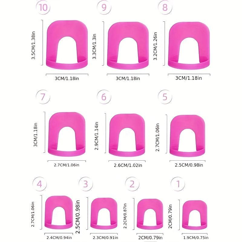 26 Pcs Nail Polish Edge Anti Flooding Plastic Template Clip