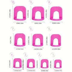 26 Pcs Nail Polish Edge Anti Flooding Plastic Template Clip