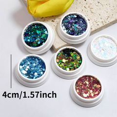 Colorful Dragon Glitter Powder Patch for Nail Art
