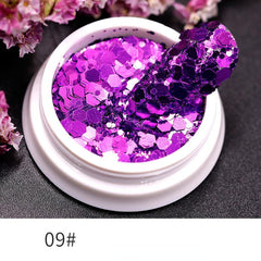 Colorful Dragon Glitter Powder Patch for Nail Art