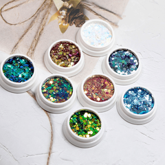 Colorful Dragon Glitter Powder Patch for Nail Art