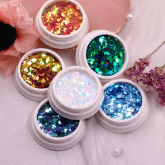 Colorful Dragon Glitter Powder Patch for Nail Art