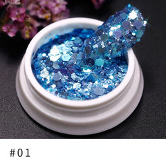 Colorful Dragon Glitter Powder Patch for Nail Art
