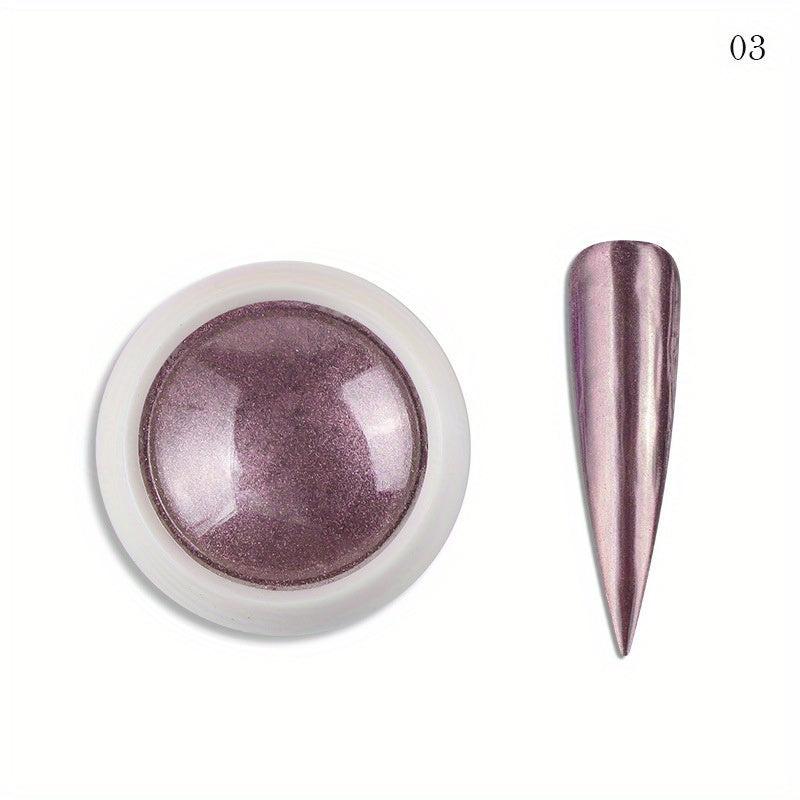 Glitter Nail Powder Set Mirror Effect Chrome Manicure Pigment - 19 Colors