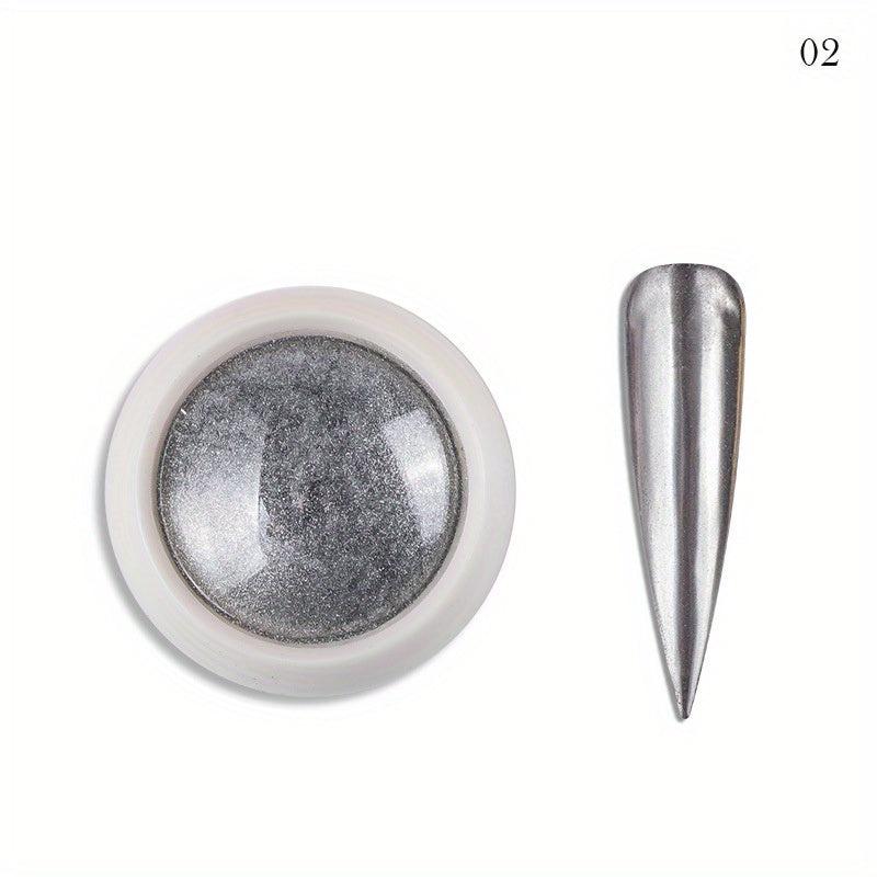 Glitter Nail Powder Set Mirror Effect Chrome Manicure Pigment - 19 Colors