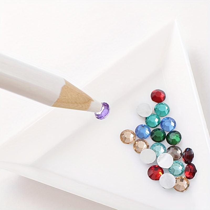 2 Nail Art Rhinestone Pick Up Pens - Easy to Use for Studs Gems