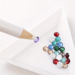 2 Nail Art Rhinestone Pick Up Pens - Easy to Use for Studs Gems