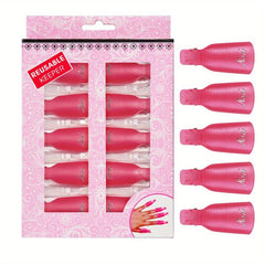 10 Pcs Nail Enhancement Removal Sleeve for Gel Nail Removal