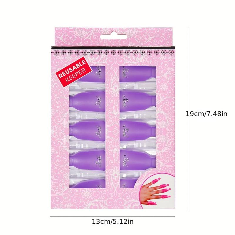 10 Pcs Nail Enhancement Removal Sleeve for Gel Nail Removal