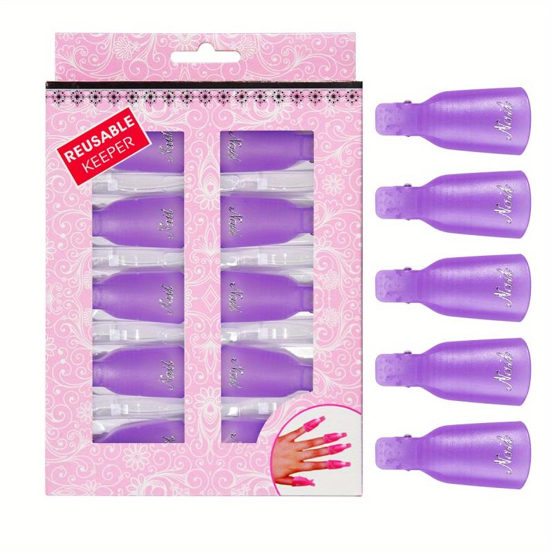 10 Pcs Nail Enhancement Removal Sleeve for Gel Nail Removal