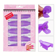 10 Pcs Nail Enhancement Removal Sleeve for Gel Nail Removal